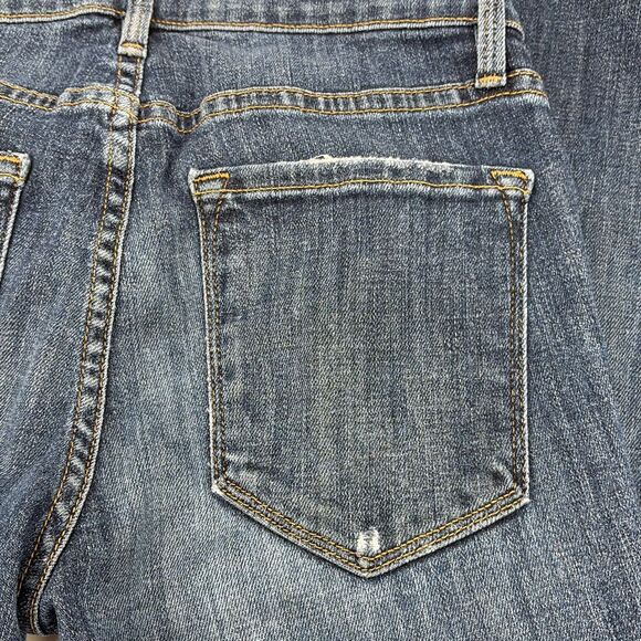 Frame Le Skinny De Jeanne Distressed Skinny Mid-Rise Jeans Stretch Size 26 - Picture 7 of 13
